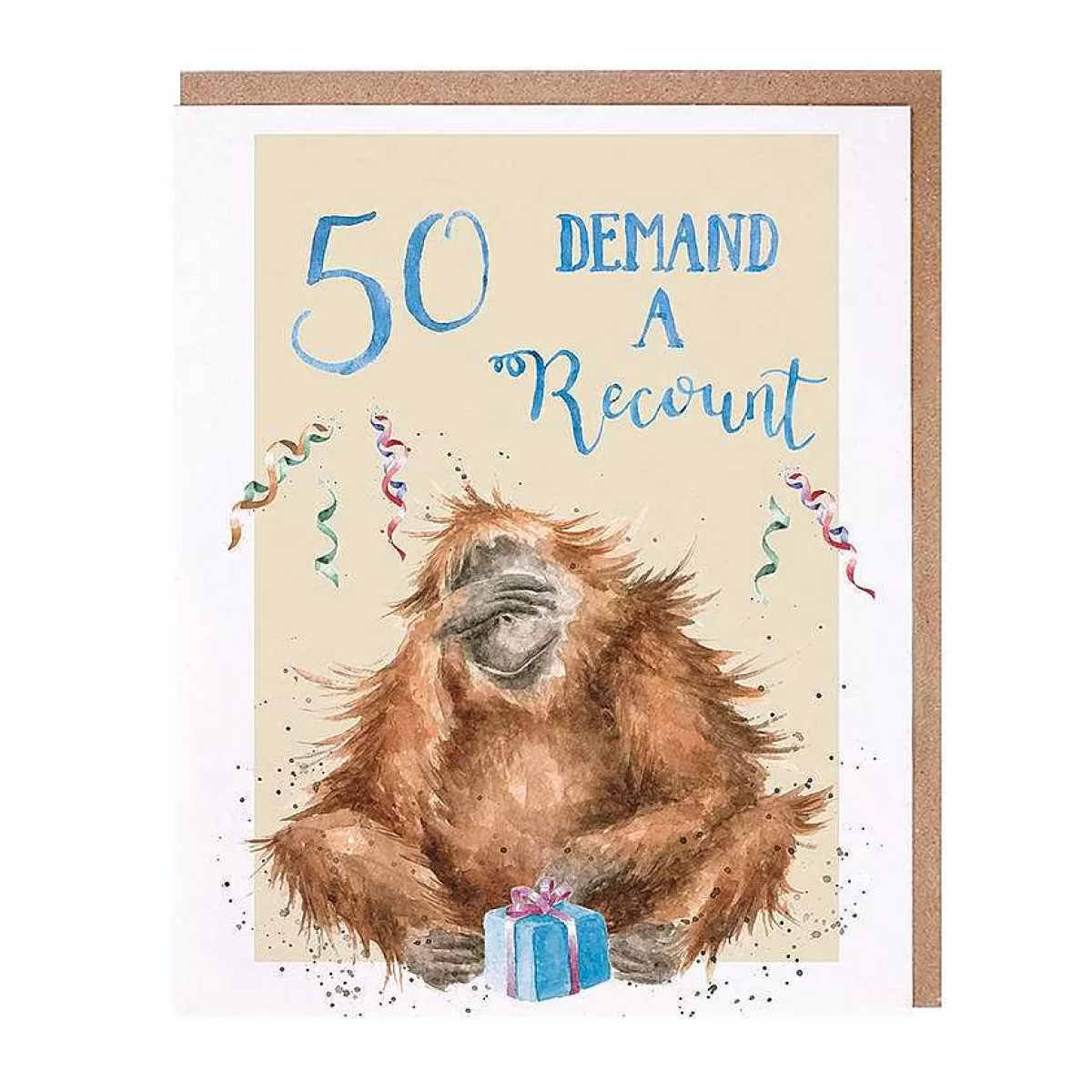 Party Animal Celebration>Wrendale Designs 50 Demand A Recount' Orangutan Birthday Card