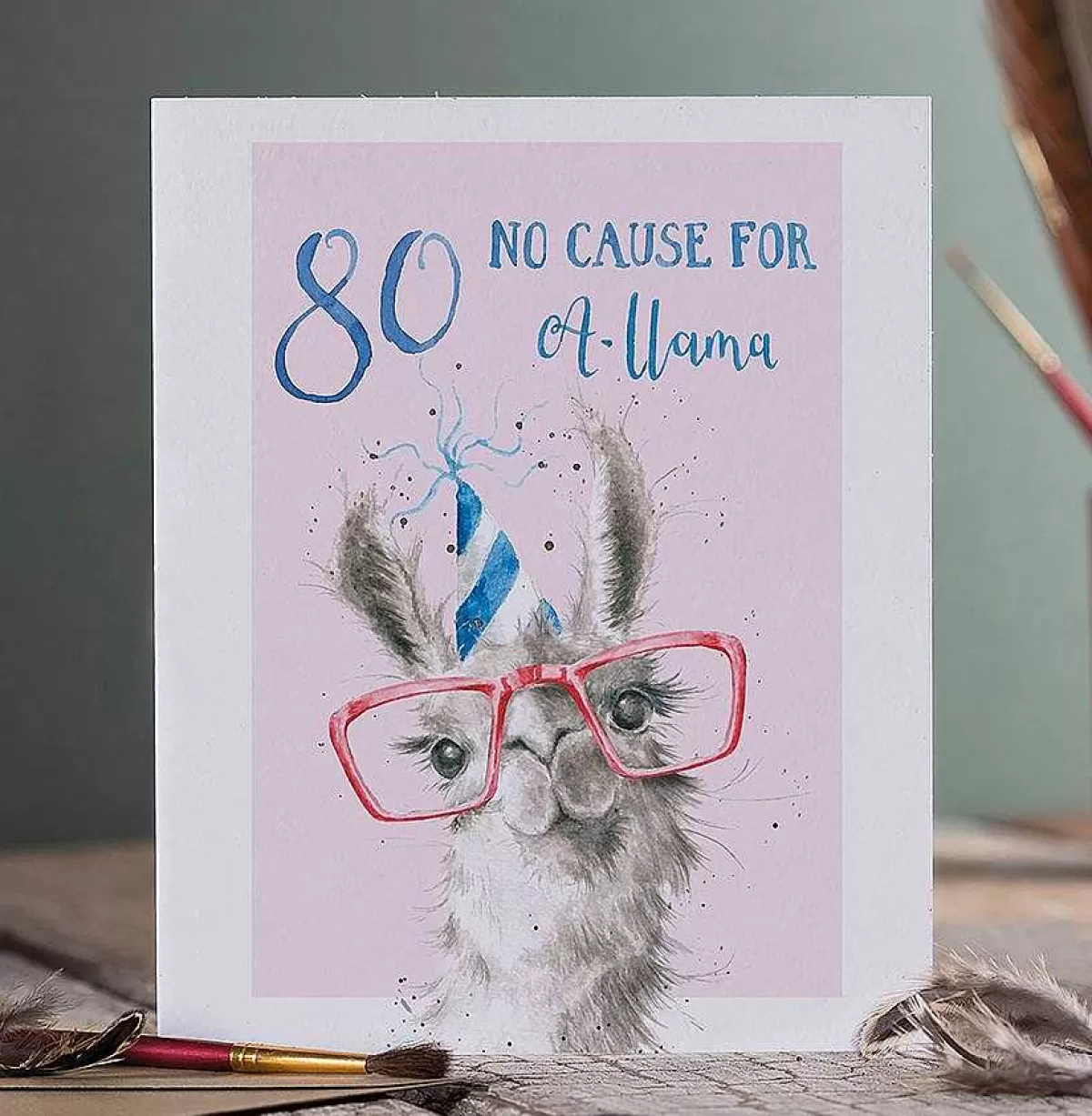 Party Animal Celebration>Wrendale Designs 80 No Cause For A-Llama' Llama Birthday Card