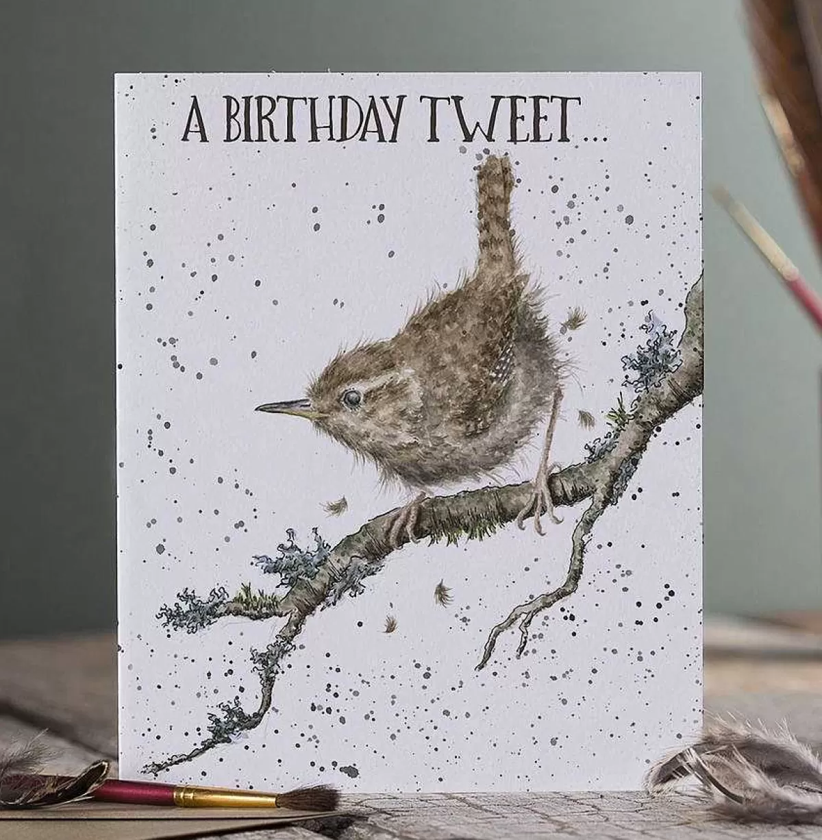 Birthday>Wrendale Designs A Birthday Tweet' Wren Birthday Card