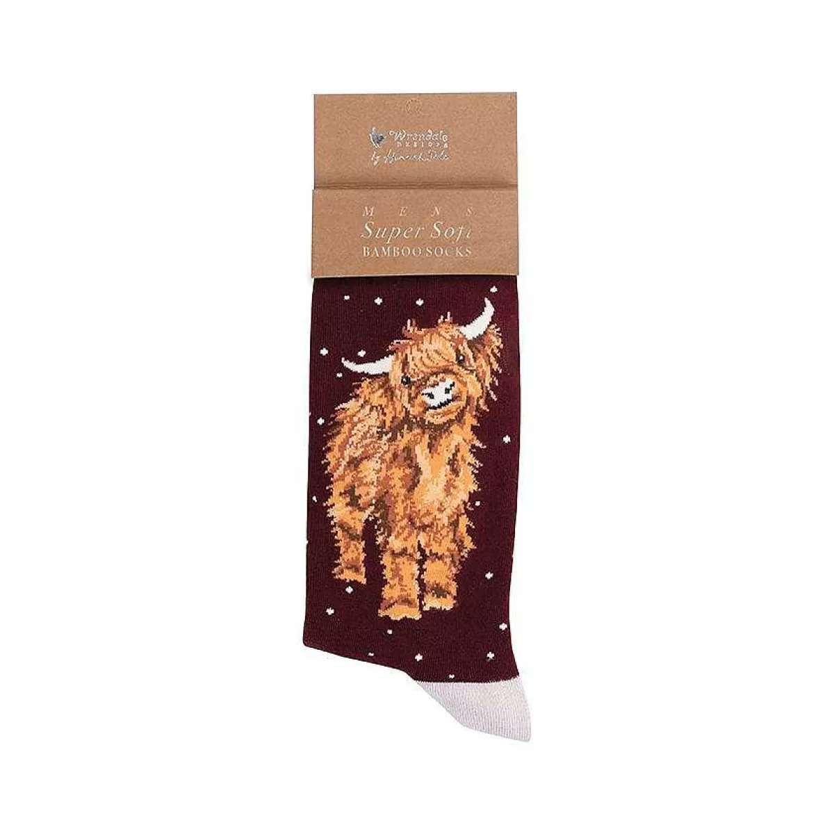 Socks>Wrendale Designs A Highland Christmas' Highland Cow Men'S Socks Christmas