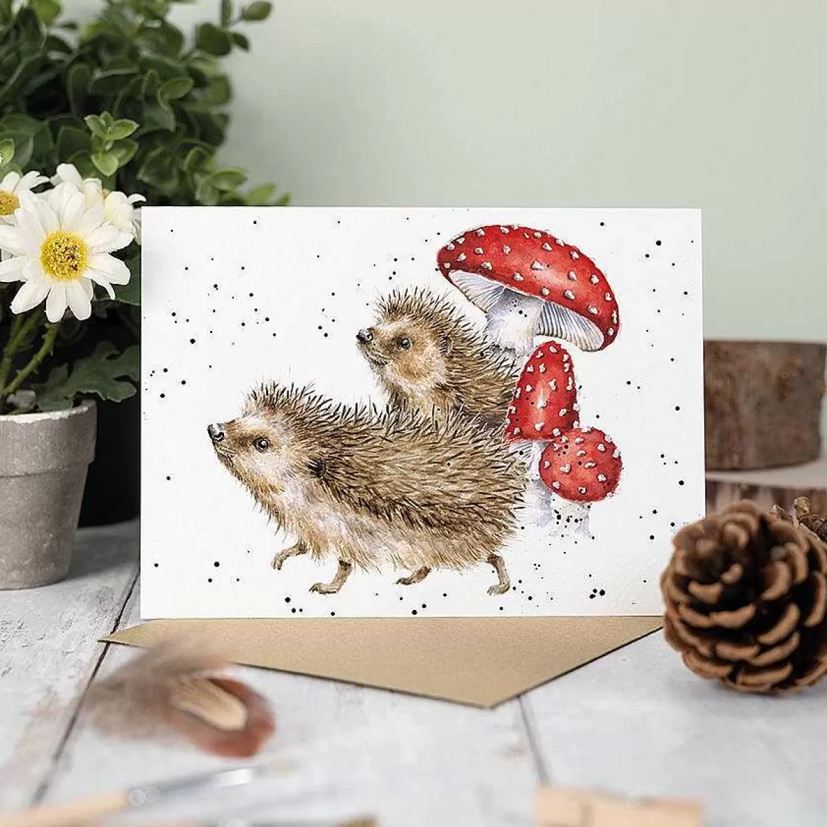 The Country Set>Wrendale Designs A Prickly Adventure' Hedgehog Card