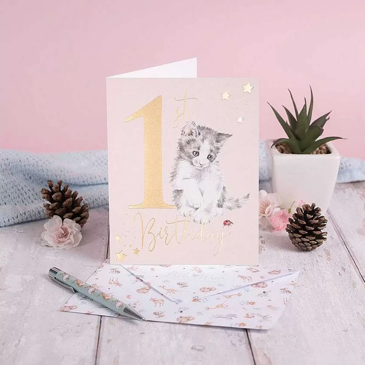 New Baby>Wrendale Designs A Purrrfect Day' Cat Card