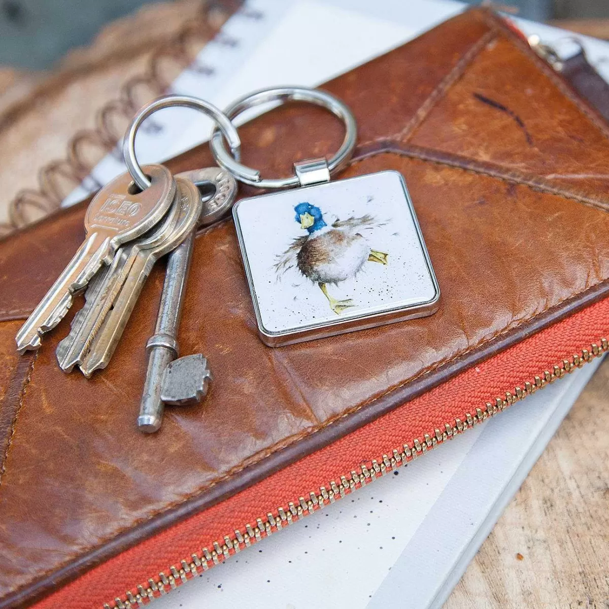 Keychains>Wrendale Designs A Waddle And A Quack' Duck Keychain