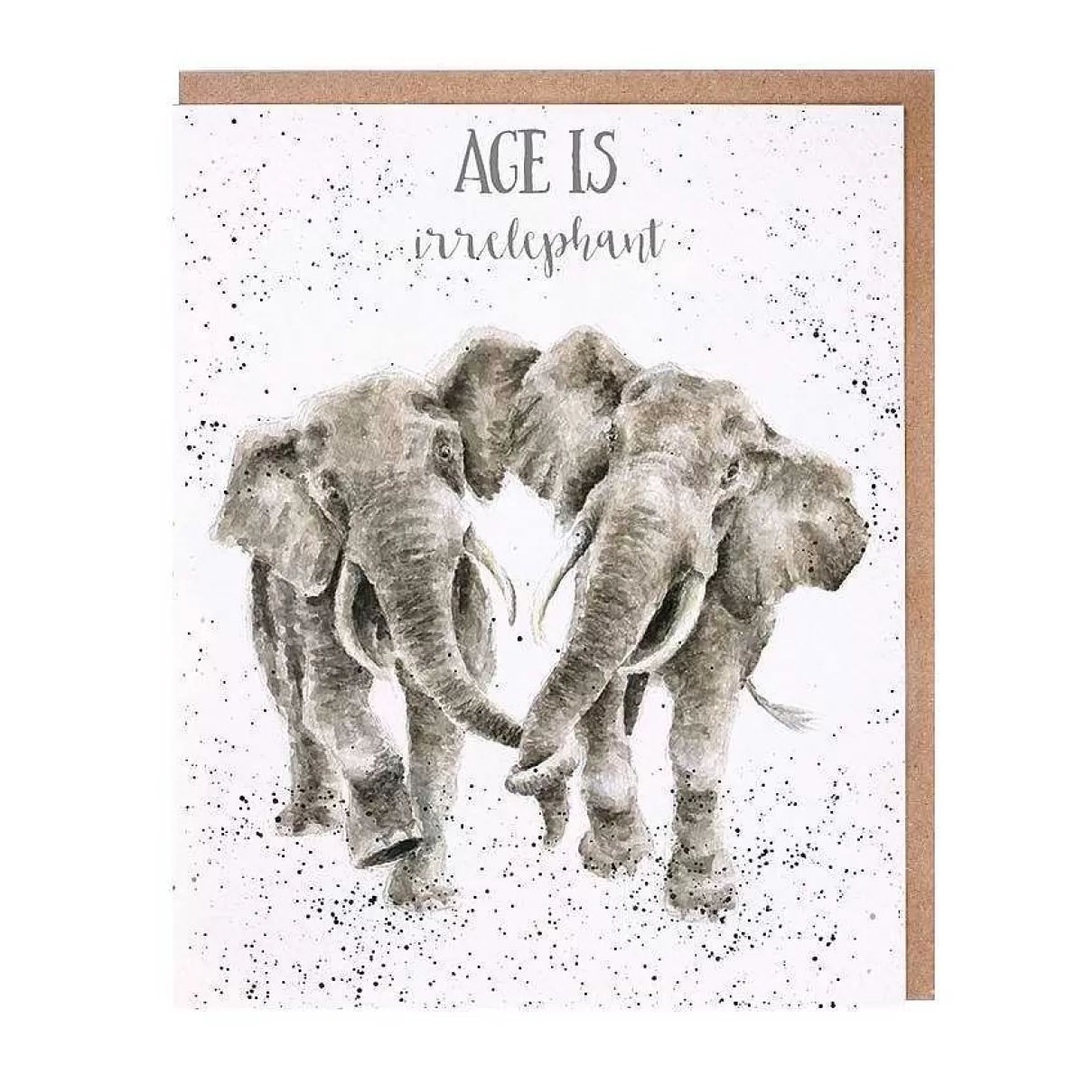 The Zoology Collection>Wrendale Designs Age Is Irrelephant' Elephant Card