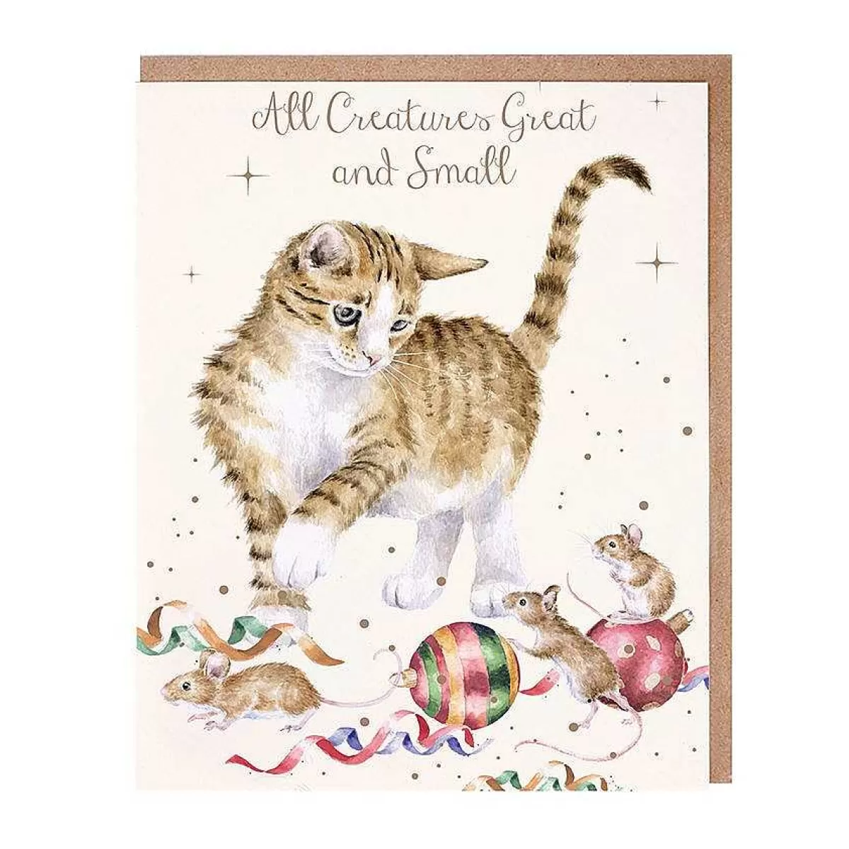 Boxed Christmas Cards>Wrendale Designs All Creatures Great And Small' Cat Christmas Card Pack