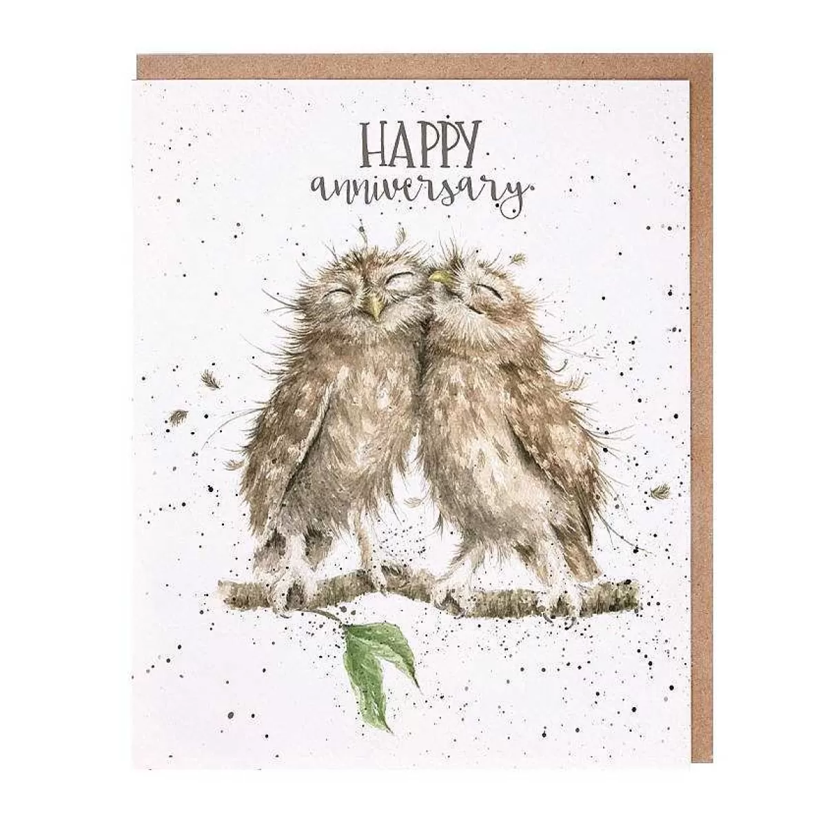 Anniversary>Wrendale Designs Anniversary Owls' Owl Anniversary Card