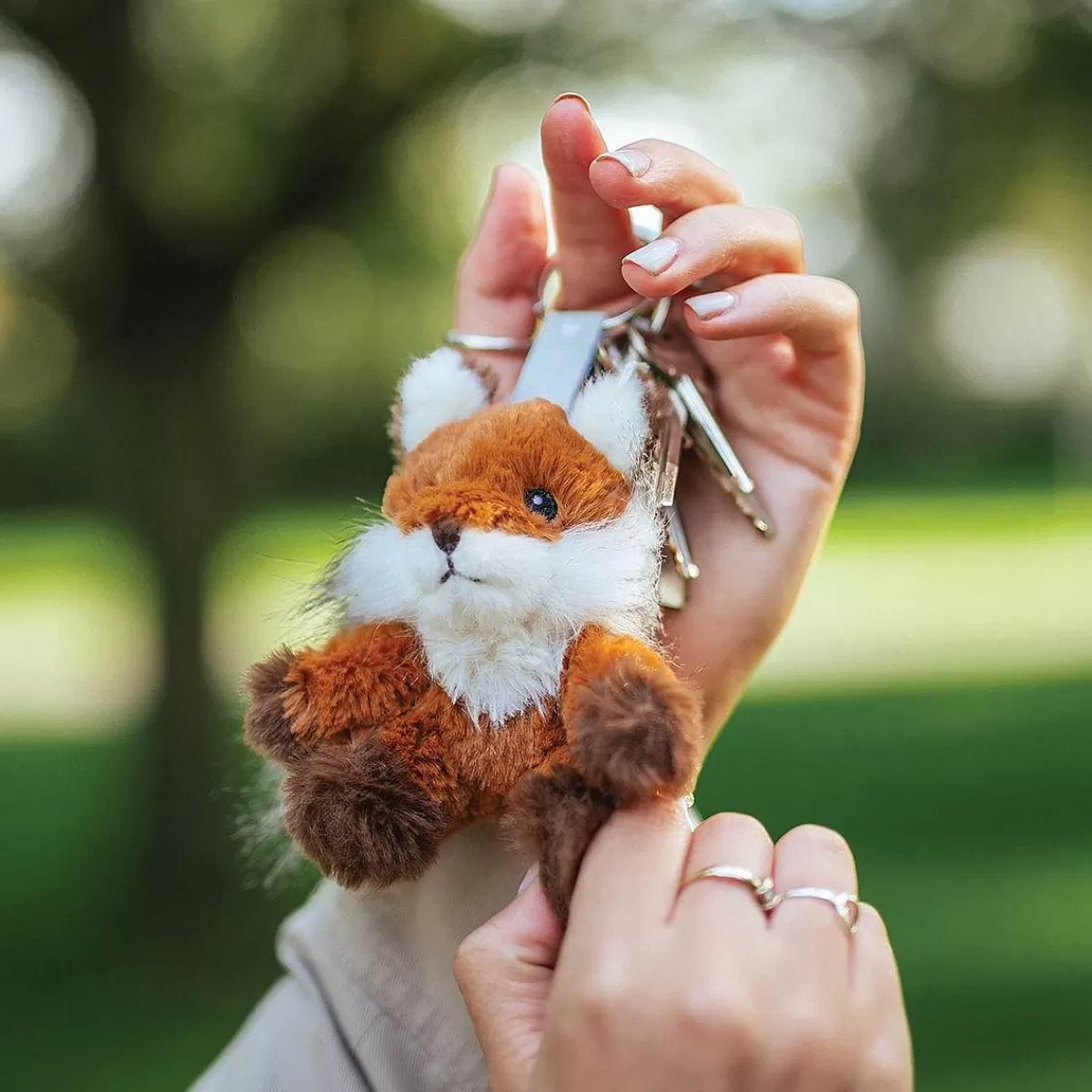 Plush Toy Collection>Wrendale Designs Autumn' Fox Plush Character Keyring