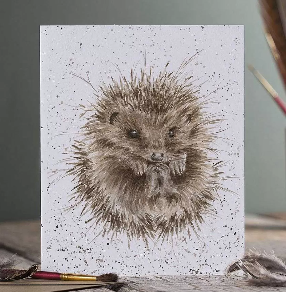 The Country Set>Wrendale Designs Awakening' Hedgehog Card