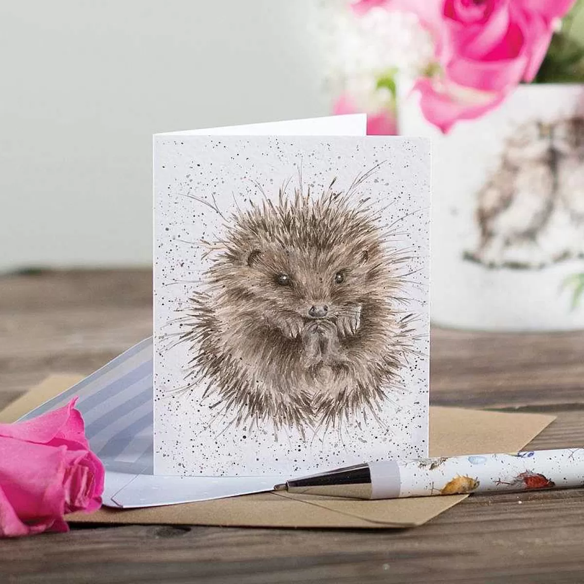 Gift Enclosure Cards>Wrendale Designs Awakening' Hedgehog Enclosure Card