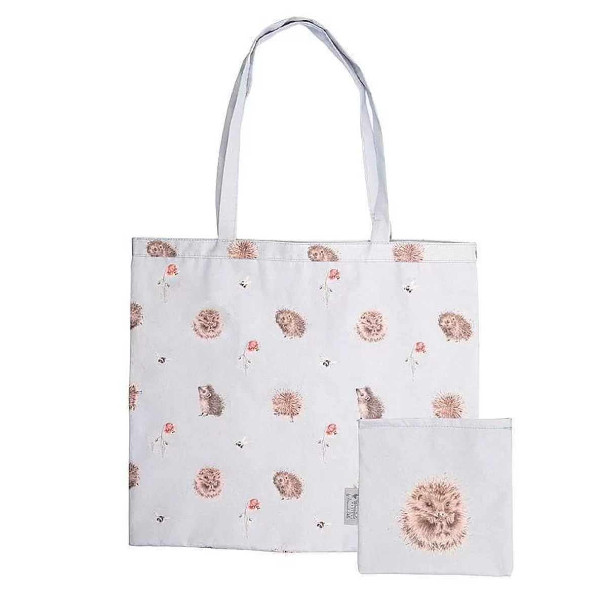 Canvas & Foldable Shopping Bags>Wrendale Designs Awakening' Hedgehog Foldable Shopper Bag