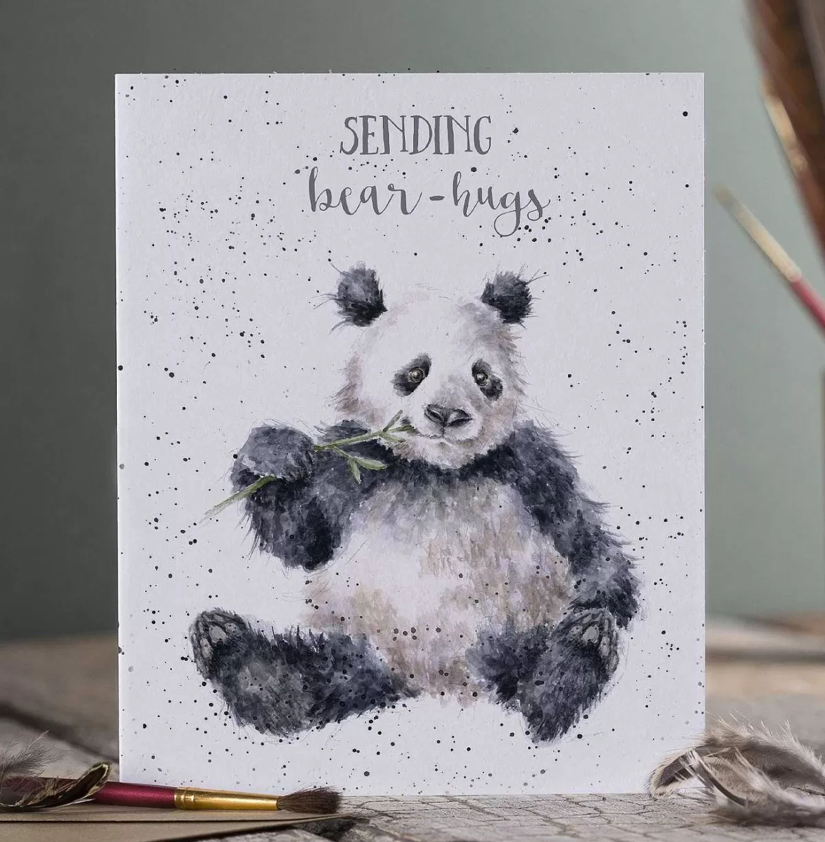 The Zoology Collection>Wrendale Designs Bamboozled' Panda Card