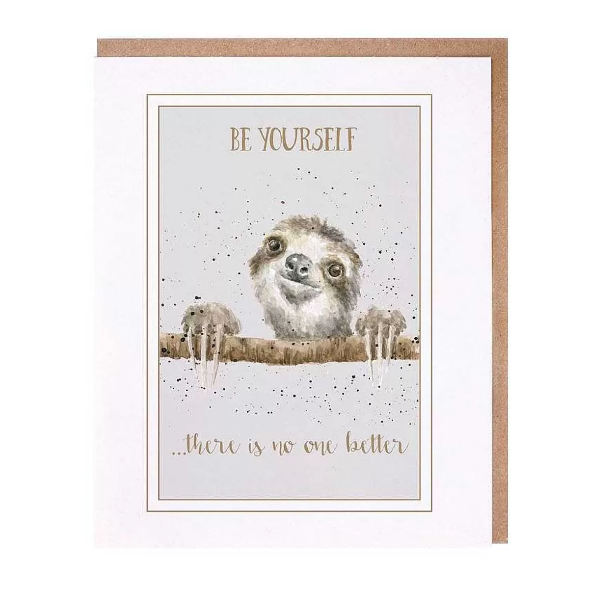 Just To Say>Wrendale Designs Be Yourself' Sloth Card