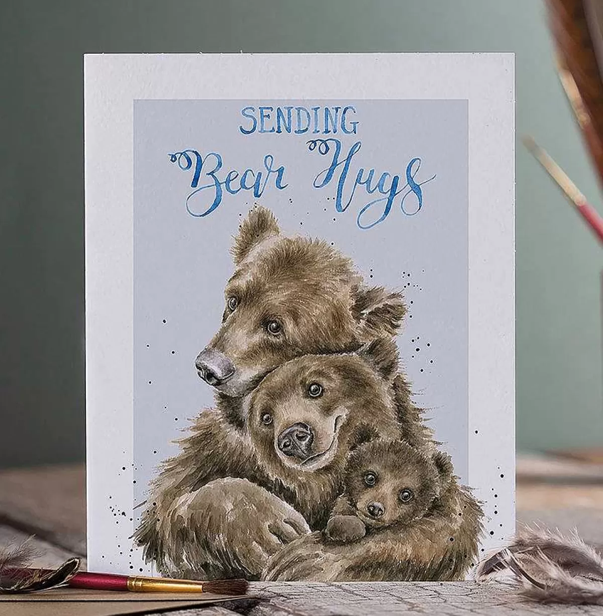 Father'S Day>Wrendale Designs Bear Hugs' Bear Card