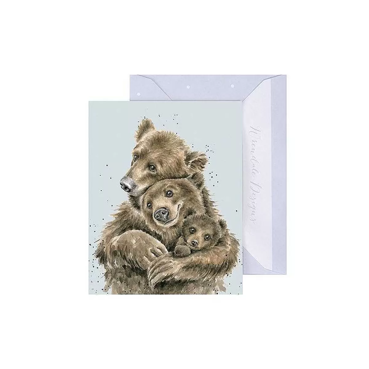 Gift Enclosure Cards>Wrendale Designs Bear Hugs' Bear Enclosure Card