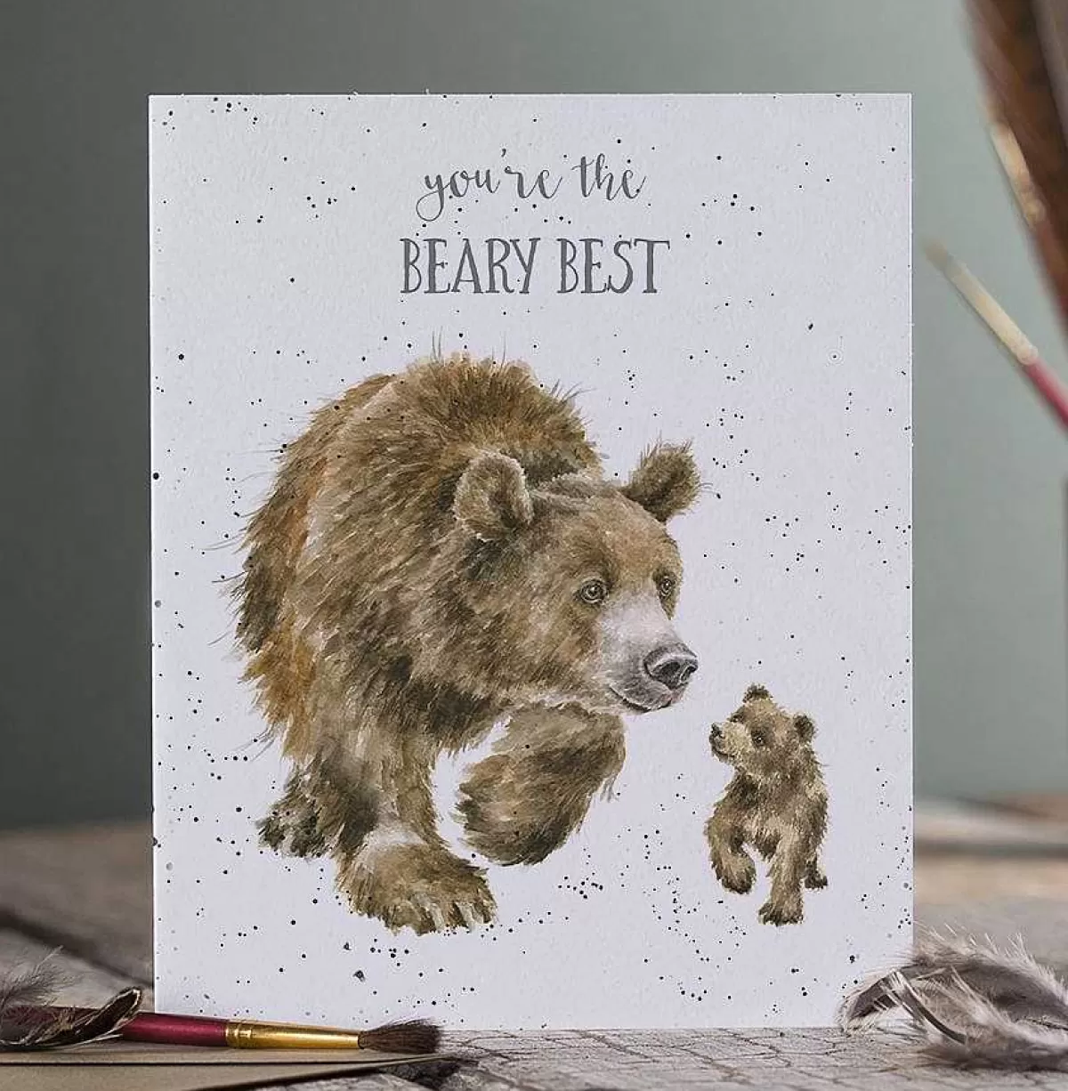 Father'S Day>Wrendale Designs Beary Best' Bear Card