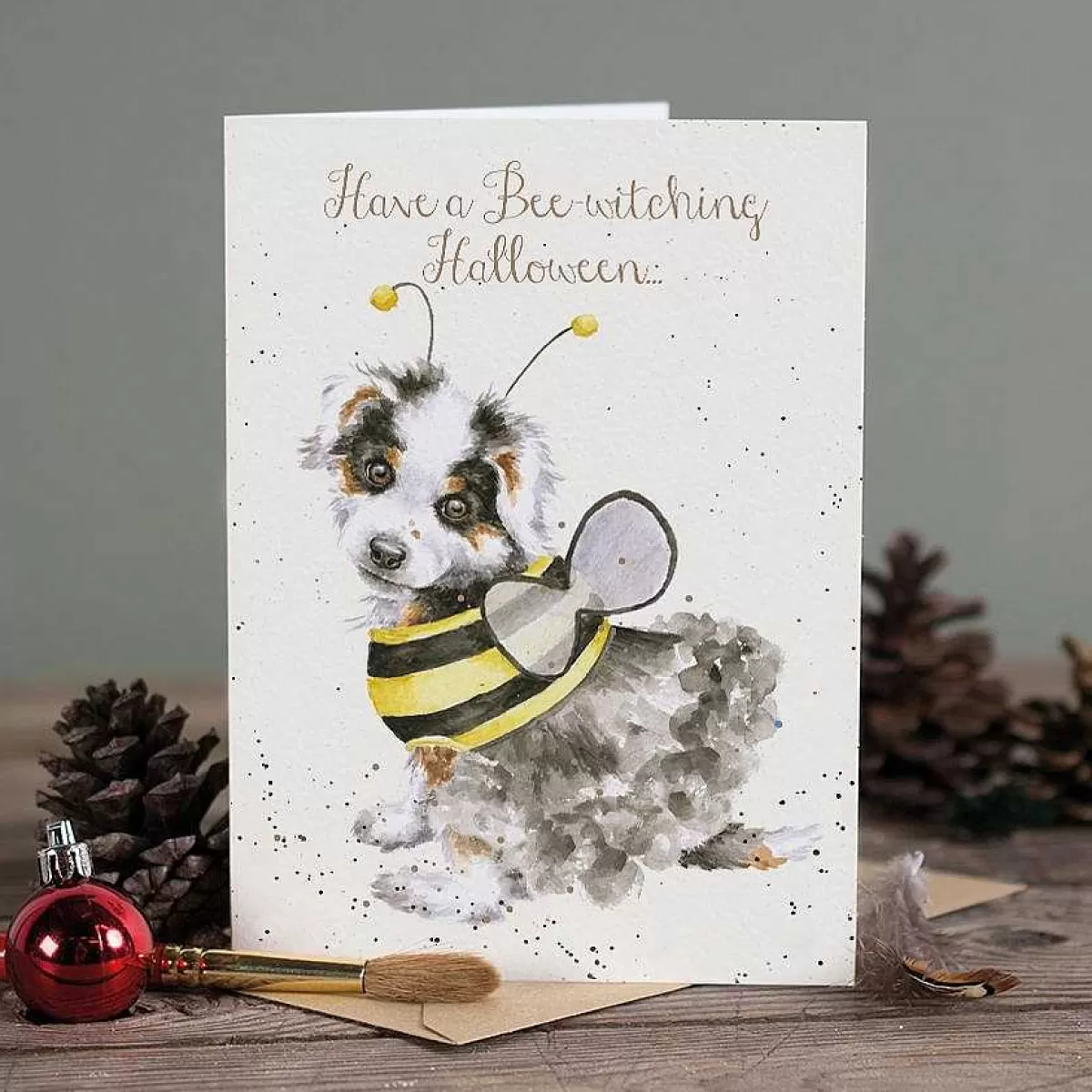 Single Christmas Cards>Wrendale Designs Bee-Witched' Card