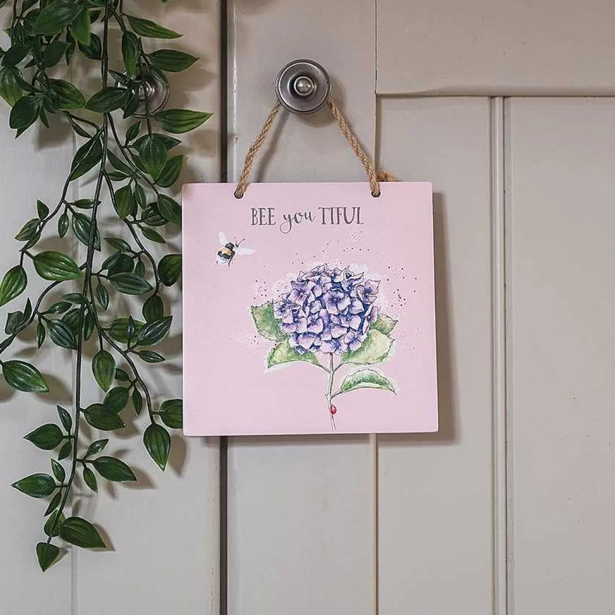 Gifts For Her>Wrendale Designs Beeyoutiful' Bee Wooden Plaque