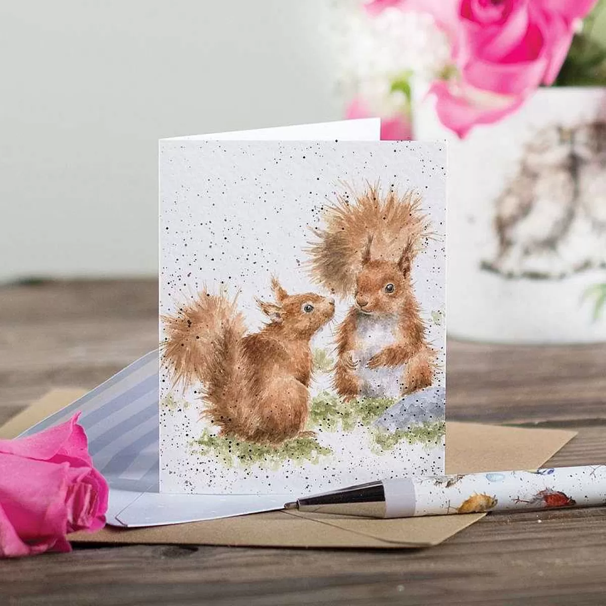 Gift Enclosure Cards>Wrendale Designs Between Friends' Squirrel Enclosure Card