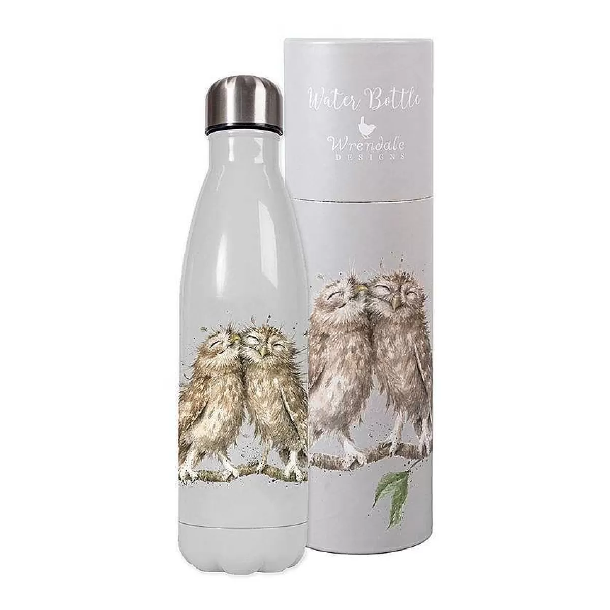 Water Bottles>Wrendale Designs Birds Of A Feather' Owl Water Bottle