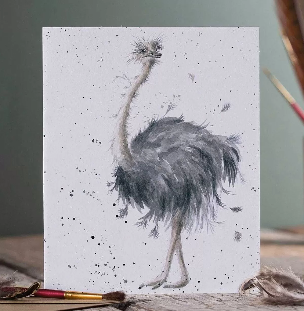 The Zoology Collection>Wrendale Designs Birdy' Ostrich Card