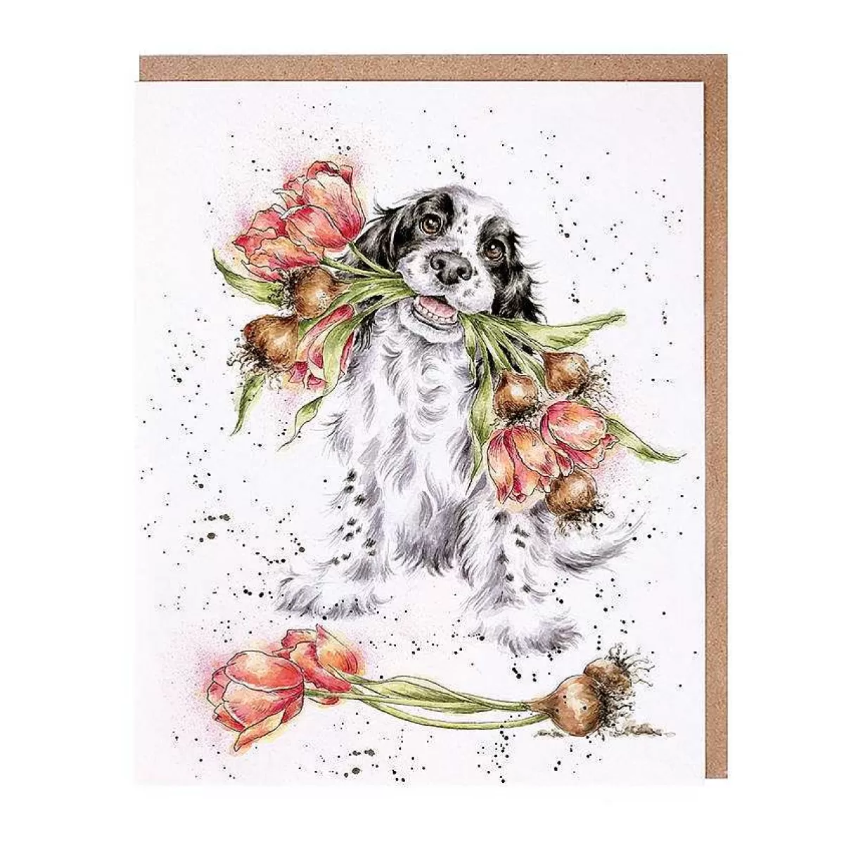 The Country Set>Wrendale Designs Blooming With Love' Spaniel Card