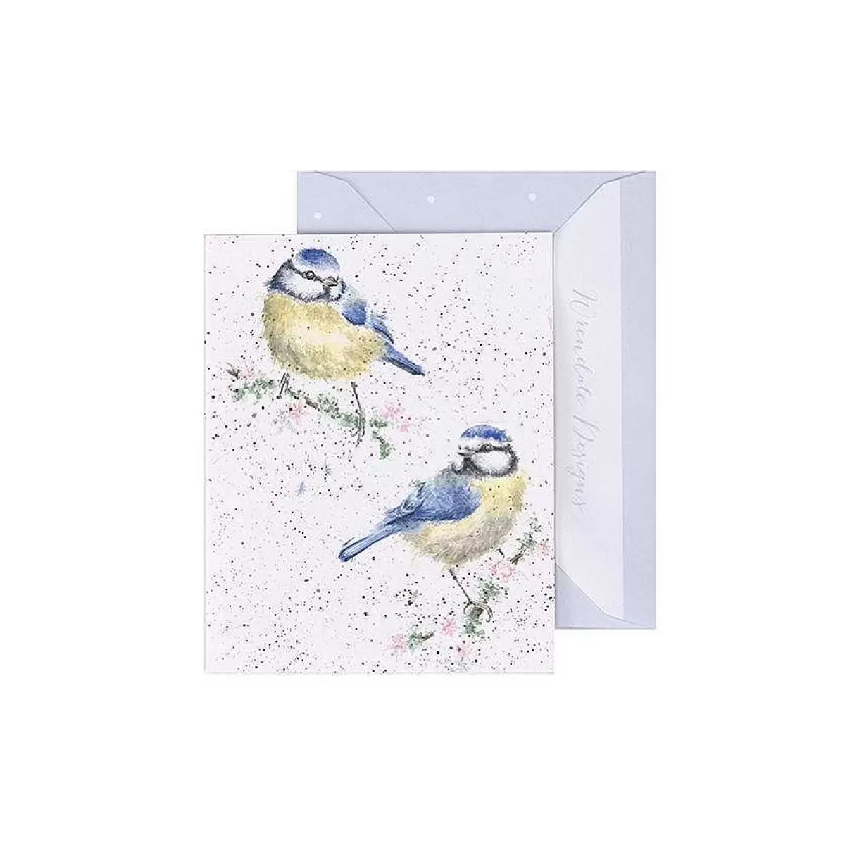 Gift Enclosure Cards>Wrendale Designs Blossom' Blue Tit Enclosure Card