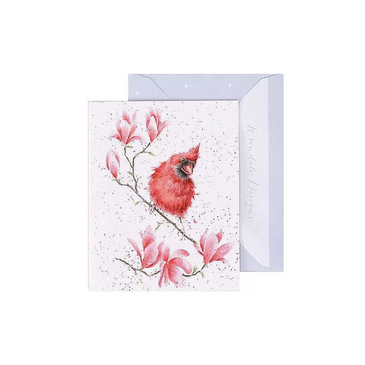 Gift Enclosure Cards>Wrendale Designs Blossom' Cardinal Bird Enclosure Card