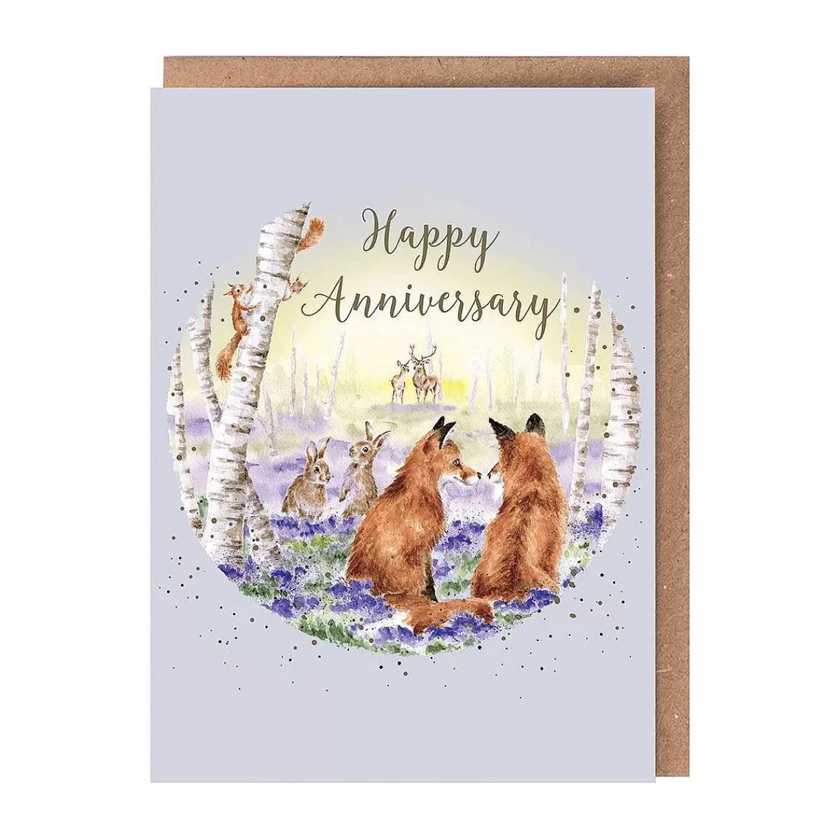 Anniversary>Wrendale Designs Bluebell Woods' Fox Anniversary Card