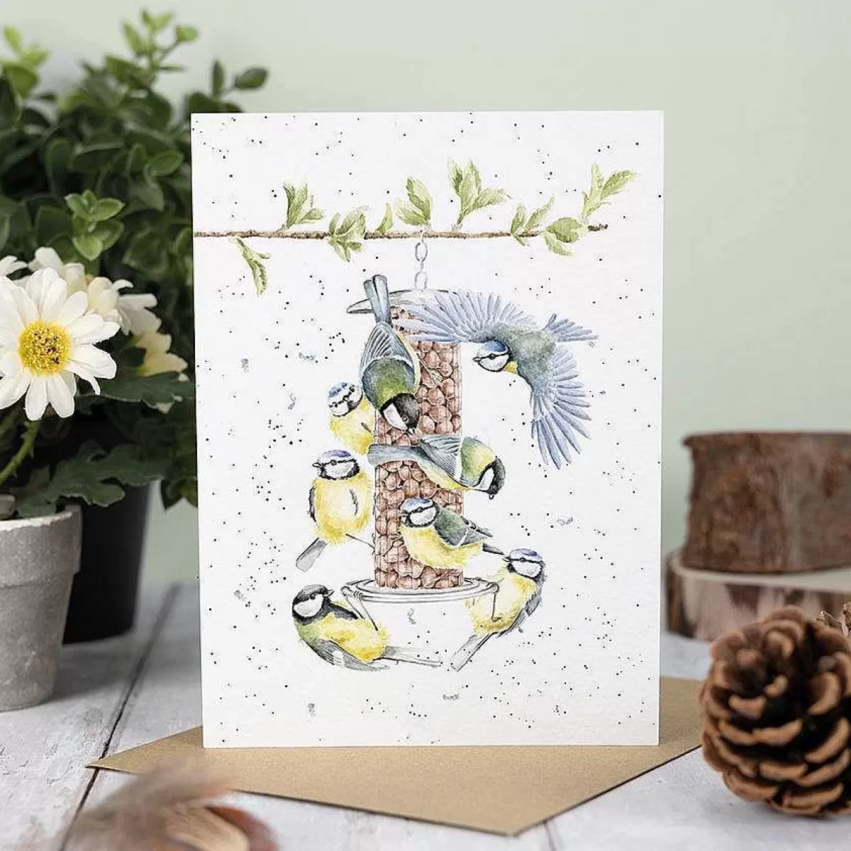 The Country Set>Wrendale Designs Bon Appetit' Bluetit Card