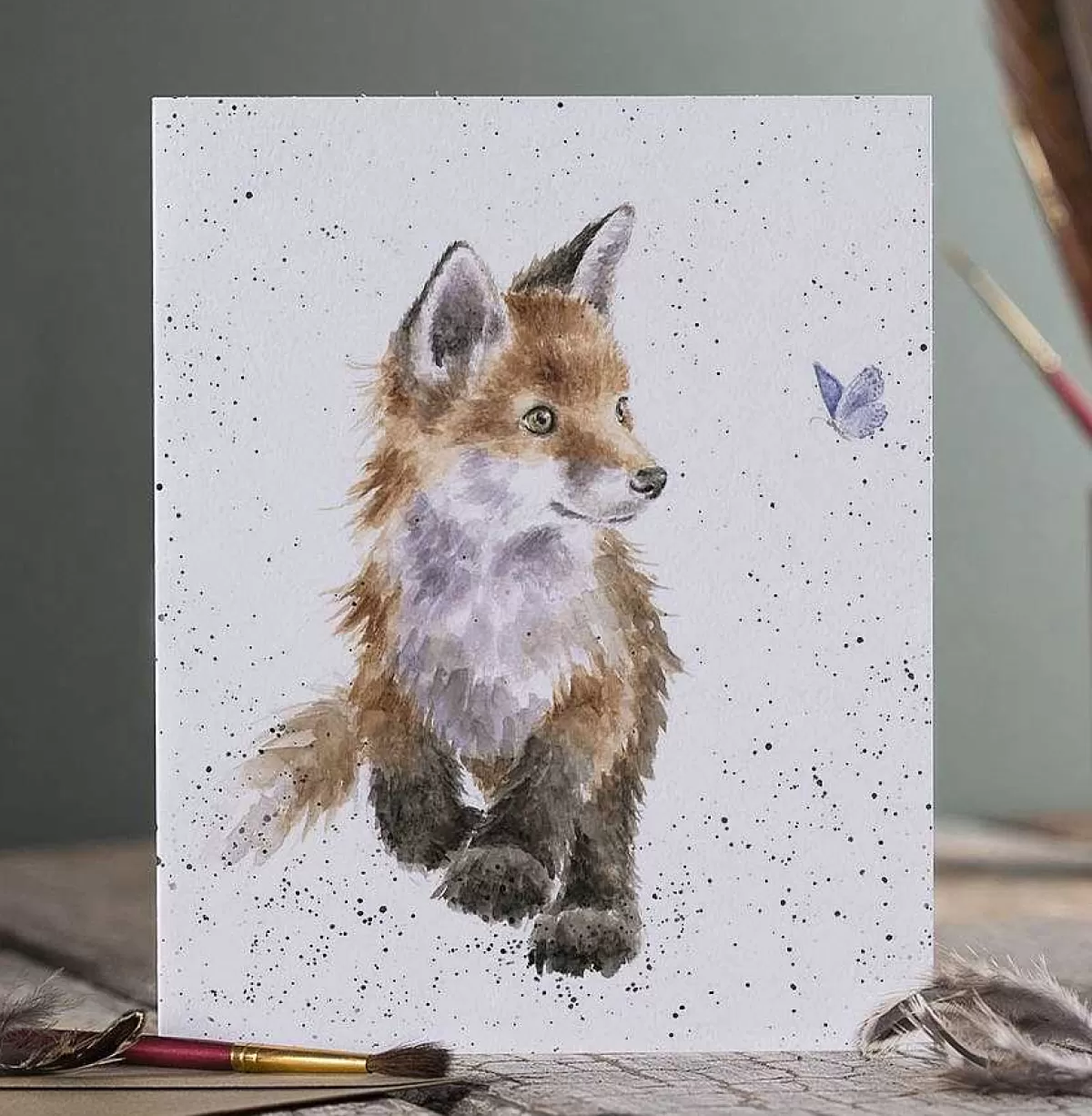 The Country Set>Wrendale Designs Born To Be Wild' Fox Card