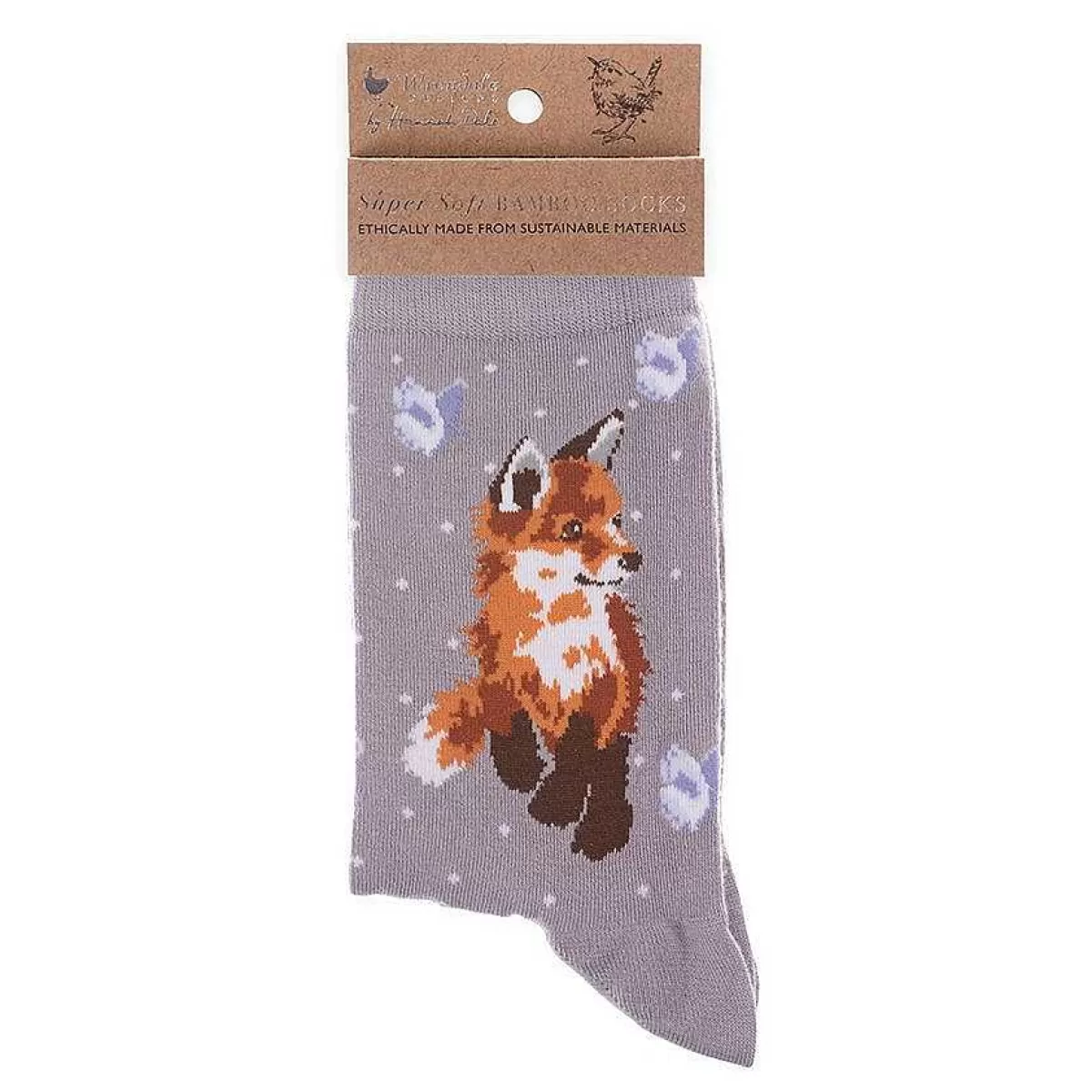 Socks>Wrendale Designs Born To Be Wild' Fox Socks