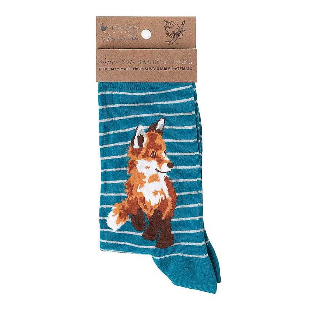 Socks>Wrendale Designs Born To Be Wild' Fox Socks