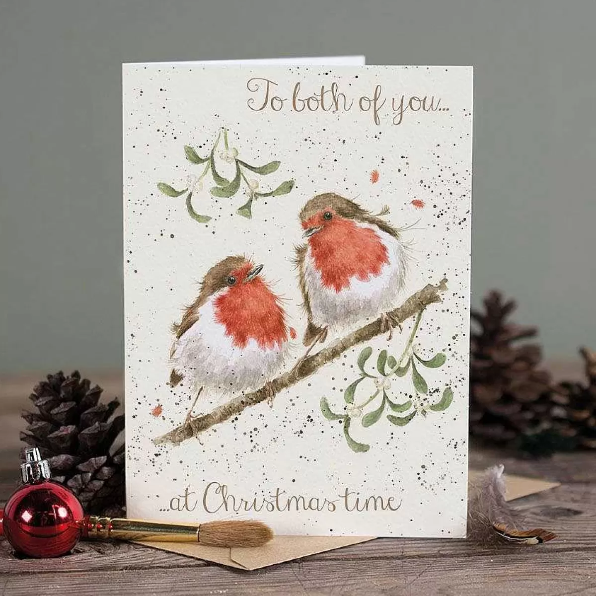 Single Relation Cards>Wrendale Designs Both Of You' Robin Card