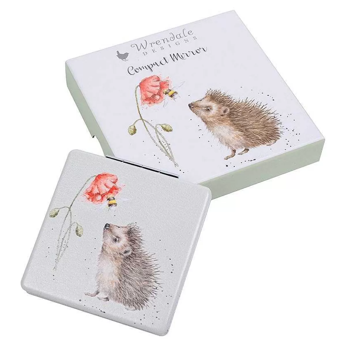 Compact Mirrors>Wrendale Designs Busy As A Bee' Hedgehog Compact Mirror