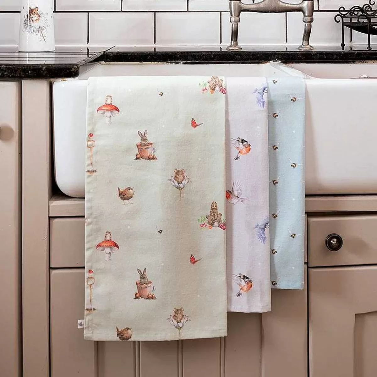 Kitchen Textiles>Wrendale Designs Busy Bee' Bee Dish Towel