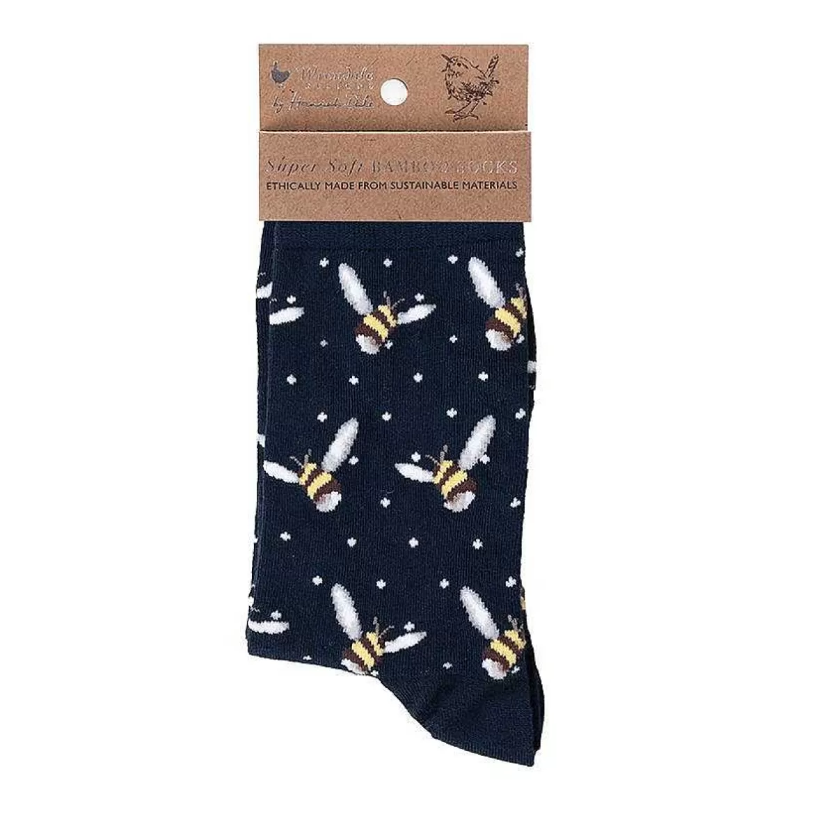 Socks>Wrendale Designs Busy Bee' Bee Socks