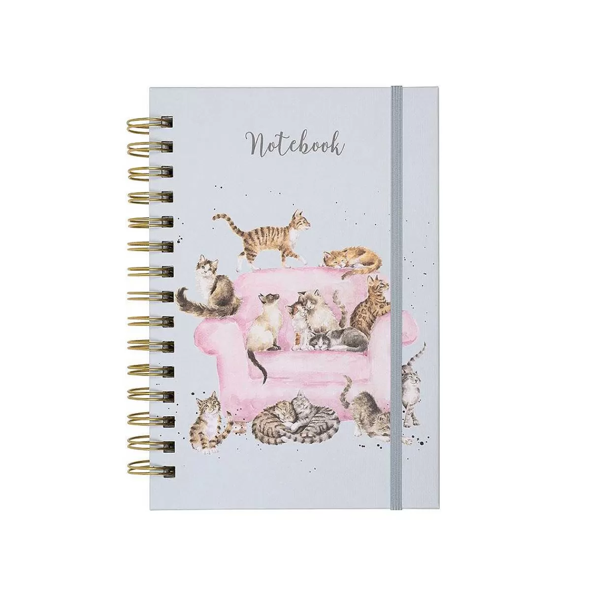 Notebooks & Journals>Wrendale Designs Cattitude' Cat Spiral Bound Journal