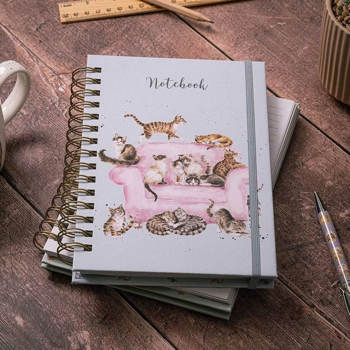 Notebooks & Journals>Wrendale Designs Cattitude' Cat Spiral Bound Journal