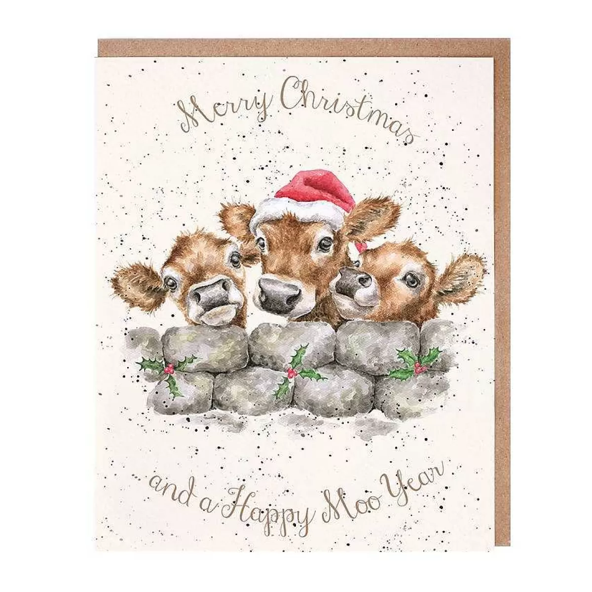 Boxed Christmas Cards>Wrendale Designs Christmas Calves' Card Pack