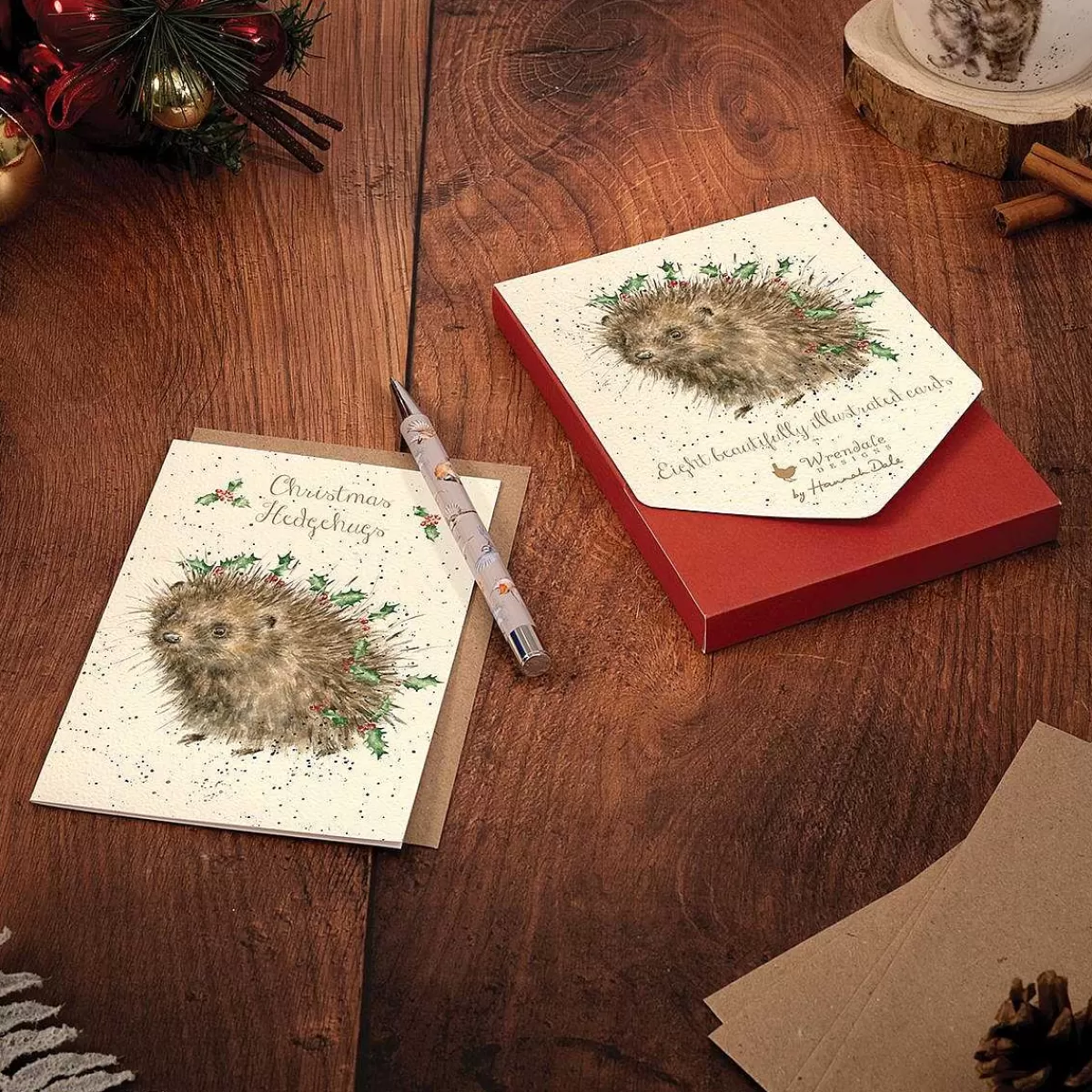 Boxed Christmas Cards>Wrendale Designs Christmas Hedgehugs' Hedgehog Card Pack