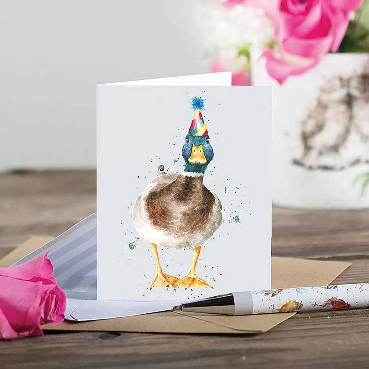 Gift Enclosure Cards>Wrendale Designs Conquackulations' Duck Enclosure Card