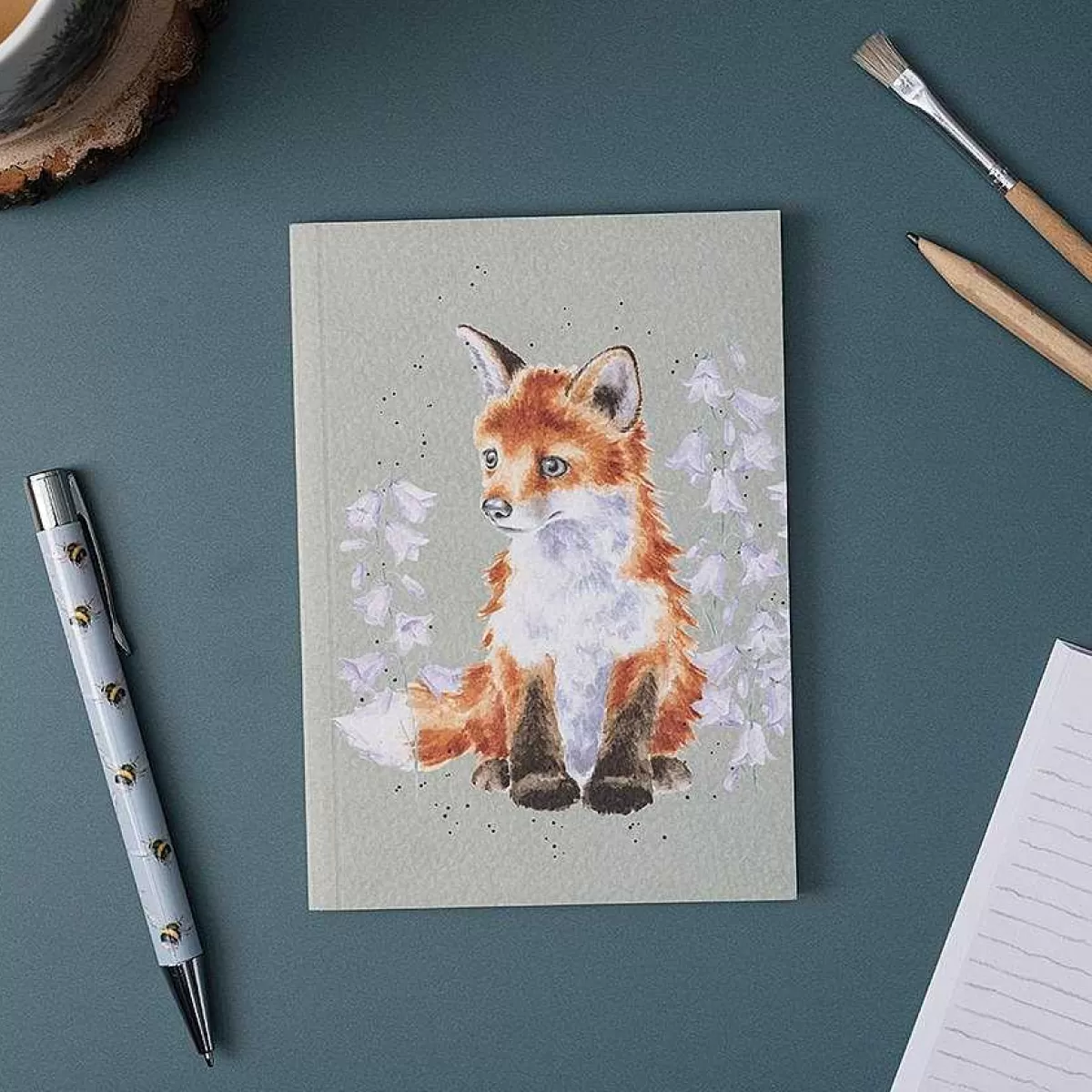 Notebooks & Journals>Wrendale Designs Contemplation' Fox Small Notebook