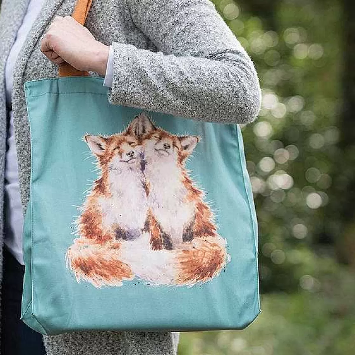 Canvas & Foldable Shopping Bags>Wrendale Designs Contentment' Fox Canvas Bag