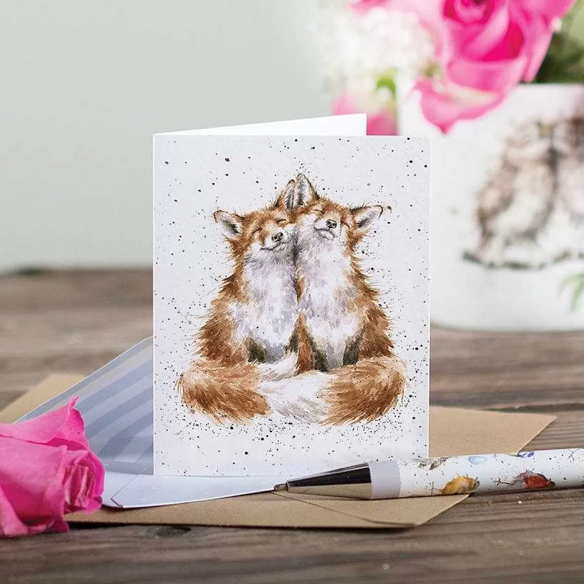 Gift Enclosure Cards>Wrendale Designs Contentment' Fox Enclosure Card