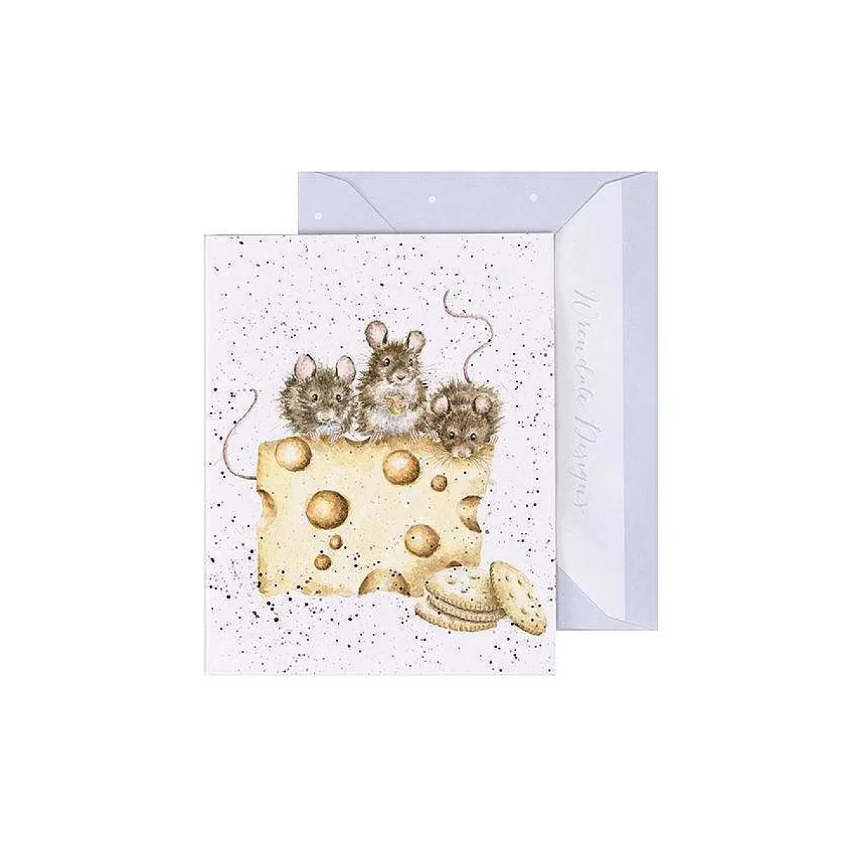 Gift Enclosure Cards>Wrendale Designs Crackers About Cheese' Mouse Enclosure Card