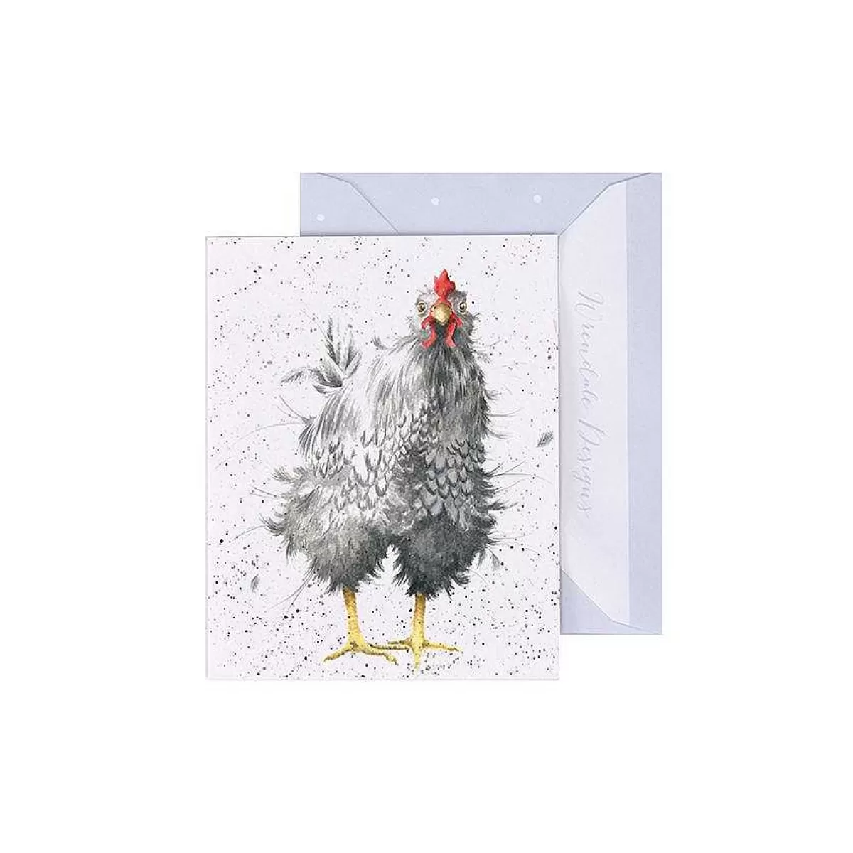 Gift Enclosure Cards>Wrendale Designs Curious Hen' Hen Enclosure Card