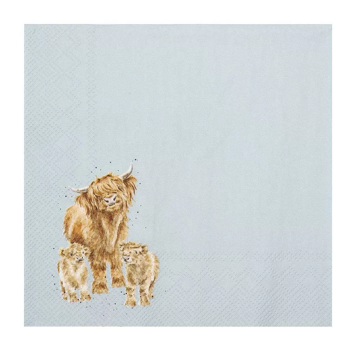 Napkins>Wrendale Designs Daisy Coo' Highland Cow Lunch Napkin