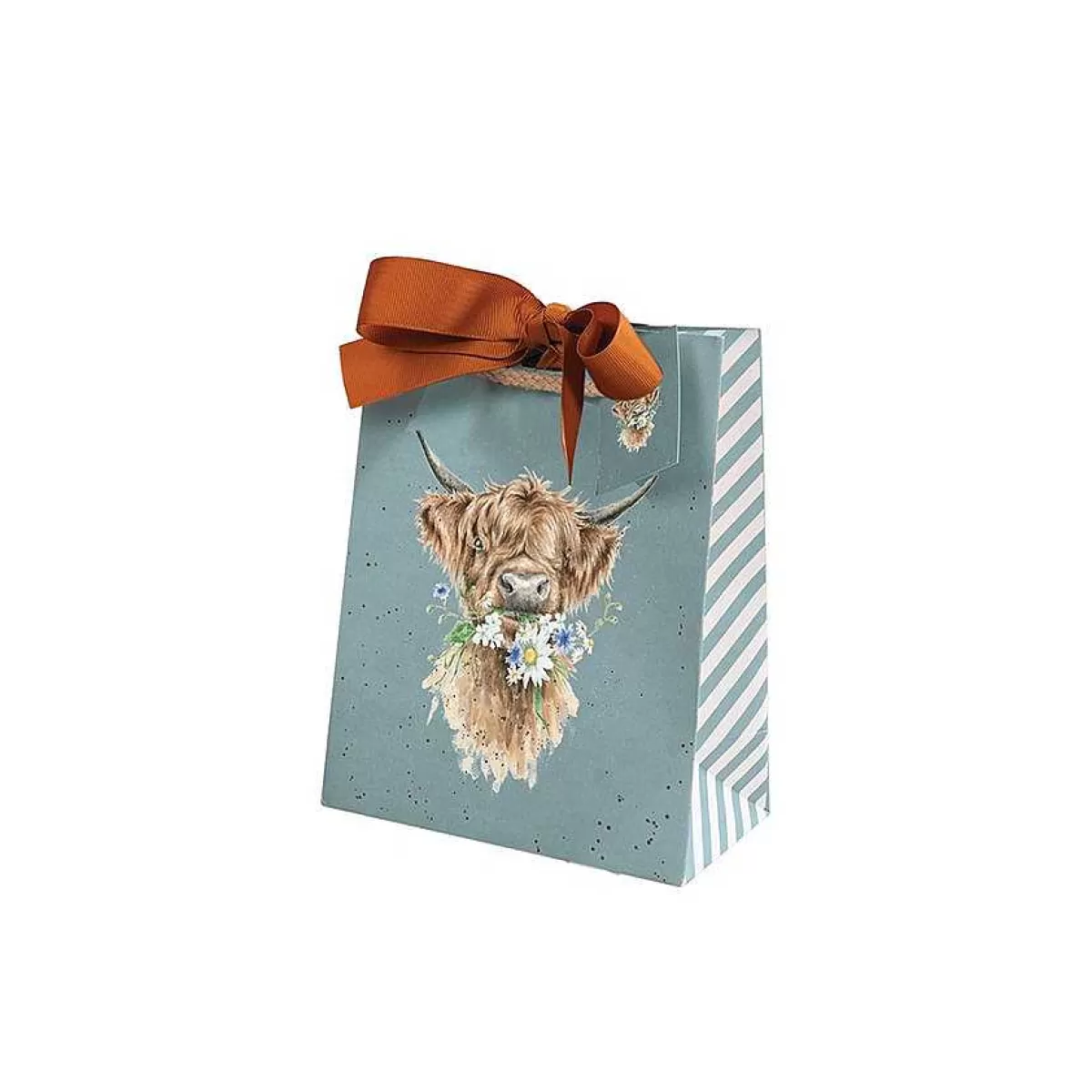 Father'S Day>Wrendale Designs Daisy Coo' Highland Cow Small Gift Bag