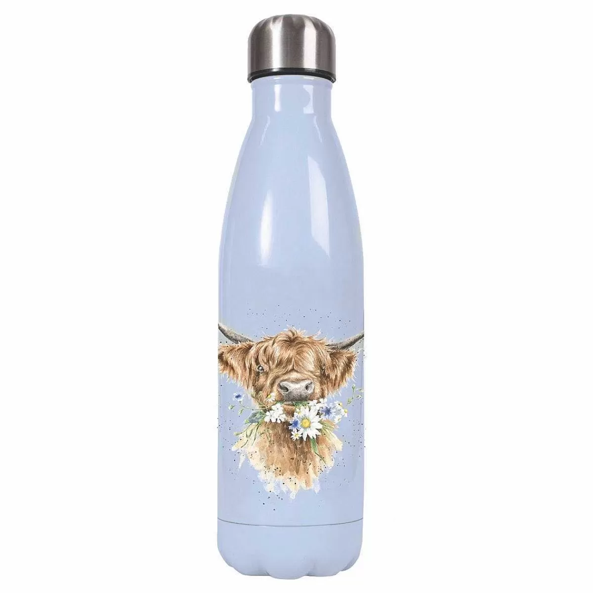 Water Bottles>Wrendale Designs Daisy Coo' Highland Cow Water Bottle