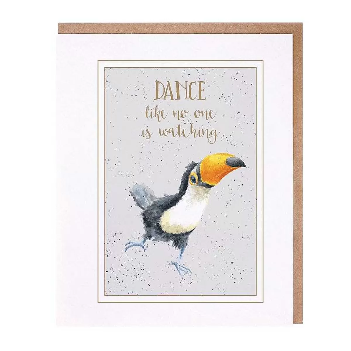 Just To Say>Wrendale Designs Dance Like No One Is Watching' Toucan Card